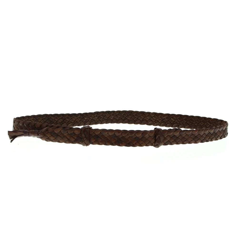 Hand Pleated Kangaroo Leather 6 Plait Hat Band - Brown – AustralianGear